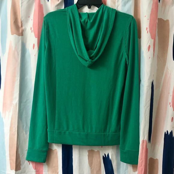 Cole Daniel Green and Cream Zip Front Hoodie Jacket Size Medium - Picture 5 of 10